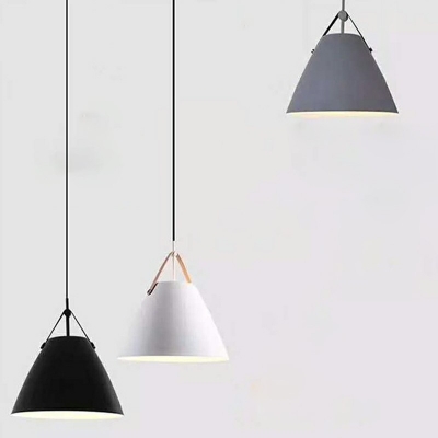 Macaron 1 Light Modern Hanging Pendant Lights Tapered Nordic Suspension Pendant for Dinning Room