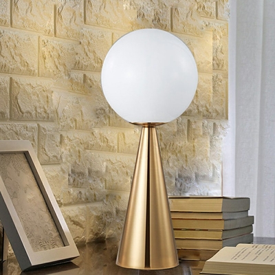 Minimalism Nights and Lamp 1 Light Glass Shade Table Lamp for Bedroom Living Room