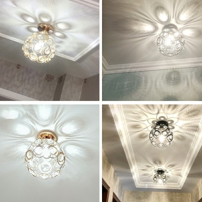 Modern Creative Crystal Ceiling Light for Hotel Bedroom Corridor and Restaurant