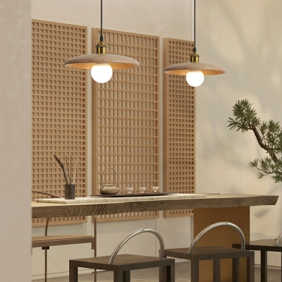 Modern Simple Suspension Pendant Wood Suspension Pendant Light for Living Room