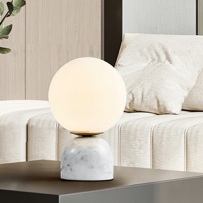 Modernism Table Light 1 Light White Glass Nights and Lamp for Living Room Bedroom