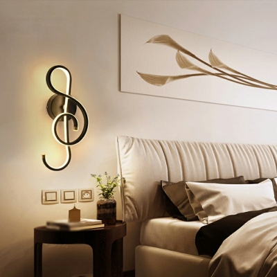 Creative Metal Led Wall Sconce Minimalist Line Light for Corridor and Bedside