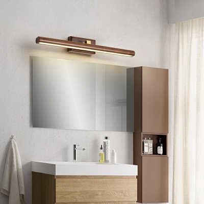 Japanese Style LED Wall Sconce Light Modern Style Wood Vanity Light for Dressing Table Bathroom