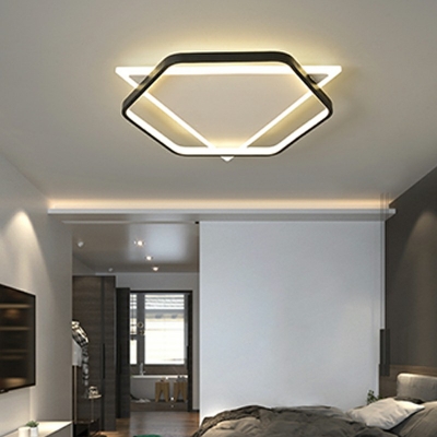Minimalism Ceiling Light Fixture Flush Mount Ceiling Light Fixture for Bedroom Living Room