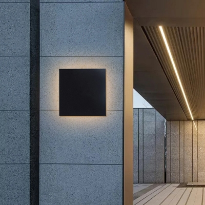Modern Metal Geometry Outdoor Wall Light for Courtyard Villa Balcony and Corridor