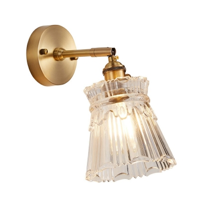Modern Style LED Wall Sconce Nordic Style Metal Glass Vanity Light for Dressing Table