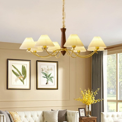 Traditional Chandelier Lighting Fixtures Vintage 8 Lights Living Room Ceiling Chandelier