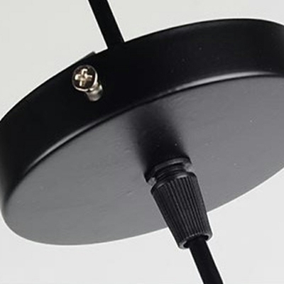 1-Light Pendant Ceiling Lights Industrial Style Saucer Shape Metal Suspension Lamp