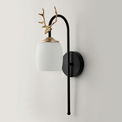 1-Light Sconce Lights Simplicity Style Antlers Shape Metal Wall Mounted Reading Lights