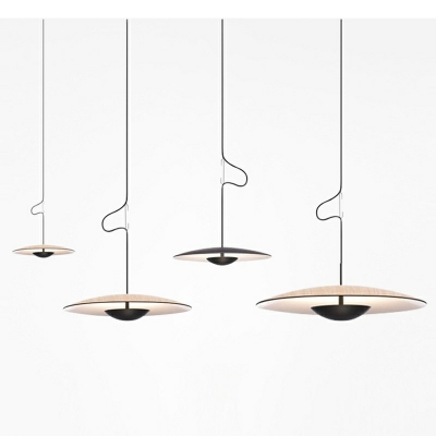 1-Light Suspension Pendant Minimalist Style Cone Shape Metal Warm Light Pendulum Lights