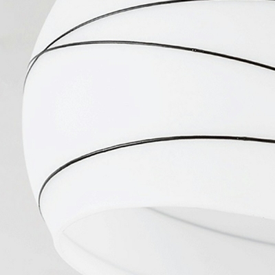 9-Light Semi Flush Mount Lighting ​Traditional Style Ball Shape Metal Ceiling Light Fixtur