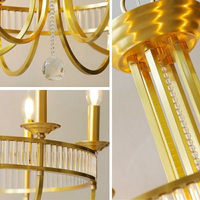 Designer Style Chandelier 6 Light Ceiling Chandelier for Bedroom Dining Room Cafe
