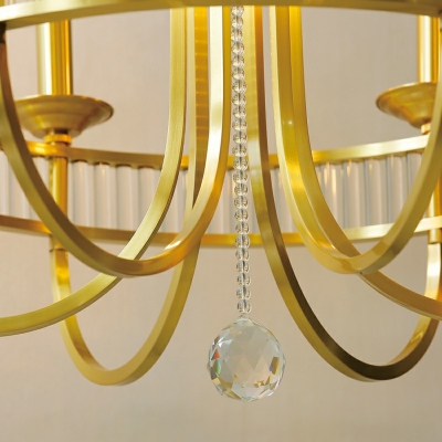 Designer Style Chandelier 6 Light Ceiling Chandelier for Bedroom Dining Room Cafe