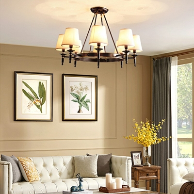 Designer Style Chandelier 8 Head Vintage Ceiling Chandelier for Cafe Living Room