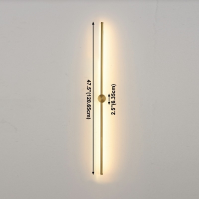 Modern Style LED Wall Sconce Light Minimalism Style Metal Acrylic Wall Light for Living Room