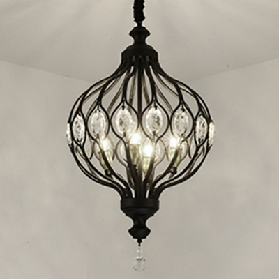 Modern Style Metal Chandelier Light Crystal  Nordic Style Pendant Light for Living Room Dinning Room