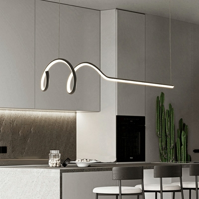 Nordic Style Island Lighting Fixtures Modern Dinning Room Minimalist Pendant Lighting Fixtures