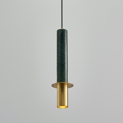 1-Light Pendant Light Fixtures Simplicity Style Liner Shape Metal Suspension Light