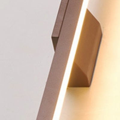 1-Light Sconce Lamp Fixtures Contemporary Style Liner Shape Acrylic Third Gear Light Wall Lighting Ideas