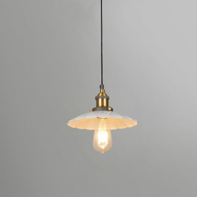 1-Light Suspension Lamp Industrial Style Cone Shape Metal Hanging Pendant Light