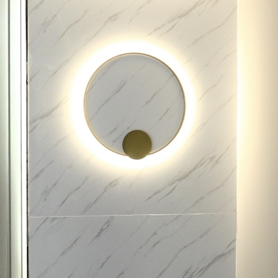 Modern Style LED Wall Sconce Light Nordic Style Metal Acrylic Warm Light Wall Light for Courtyard