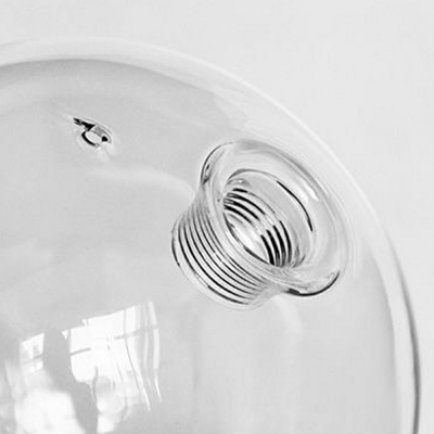10 Lights Globe Shade Hanging Light Modern Style Glass Pendant Light for Living Room
