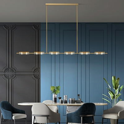 Modern Island Lighting Glass Material Pendant Lights for Bar Dining Room