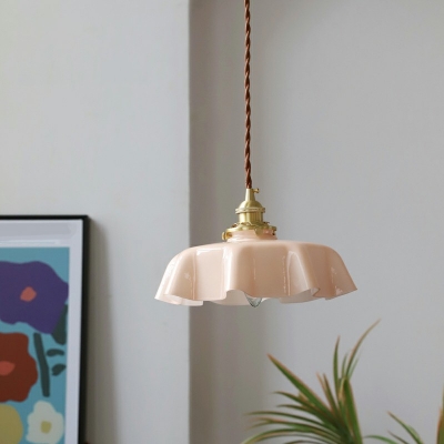 Modern Style LED Pendant Light Nordic Style Glass Hanging Light for Bedside