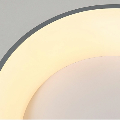 Nordic Style Drum Flush Ceiling Light Fixtures Macaron Modern Minimal Flush Mount Led Lights