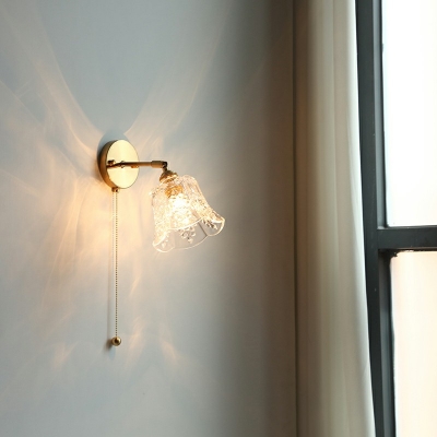 1-Light Sconce Lights Simplicity Style Bell Shape Metal Wall Mounted Light Fixture