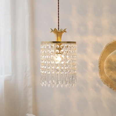 1-Light Suspension Lamp Contemporary Style Teardrop Shape Metal Pendant Lighting Fixtures