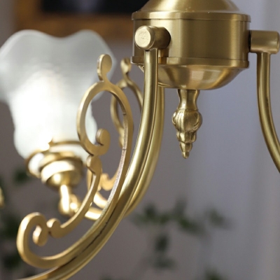 5-Light Pendant Lights Modernist Style Bell Shape Metal Chandelier Light Fixture