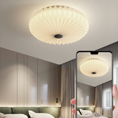 Led Flush Mount Ceiling Light Fixtures Circular Ring White Modern Ceiling Lamp for Bedroom