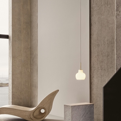 Modern Style LED Pendant Light Nordic Style Glass Hanging Light for Bedside