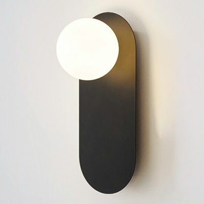 Modern Style LED Wall Sconce Light Nordic Style Metal Glass Wall Light for Bedside Aisle