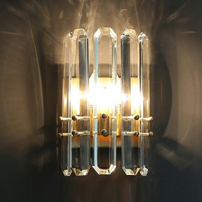 Creative Crystal Warm Sconces for Corridor Bedroom Bedside and Television Background Wall