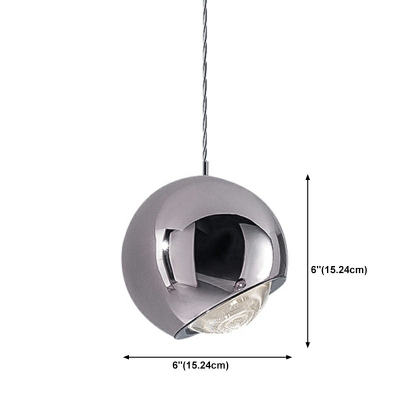 Metal Globe Ceiling Pendant Lamp Modern Minimalist Pendant Light for Dinning Room