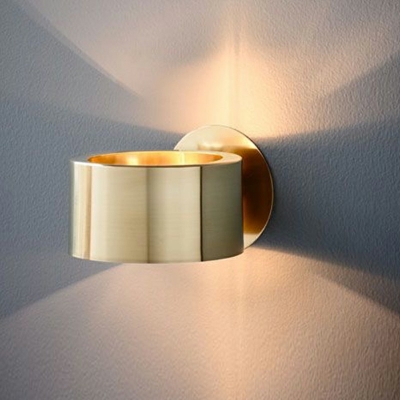 Metal Wall Mounted Light Fixture Modern Minimal Flush Wall Sconce for Bedroom