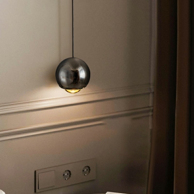 Modern Global Hanging Lamp Kit Warm Light Crystal Hanging Light Fixtures for Living Room Bedroom