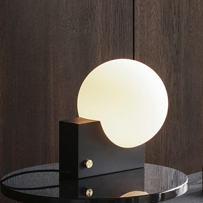 Ultra-Modern Simple Night Table Lamps 1 Light Glass Material Table Light for Bedroom