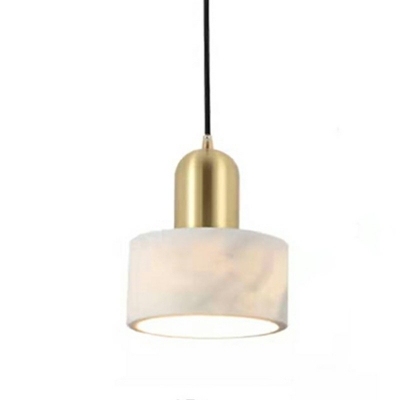 1-Light Pendant Lighting Fixtures Modern Style Cylinder Shape Metal Hanging Ceiling Lights