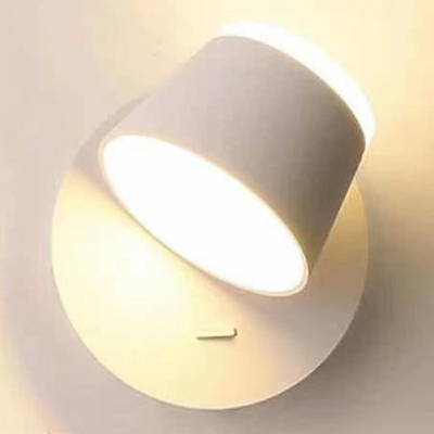 Adjustable Drum Wall Mounted Reading Lights Modern Minimalism Sconce Lights for Bedroom