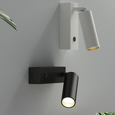 Adjustable Modern Wall Mounted Light Fixture 1 Light Minimalism Flush Wall Sconce for Bedroom