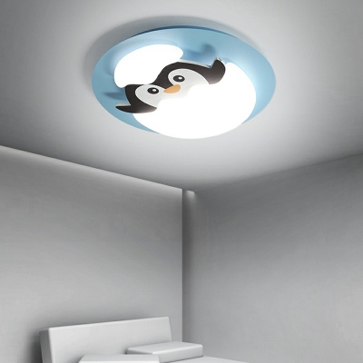 Cartoon Animal Flush Mount Ceiling Light Fixtures Metal Flush Mount Ceiling Lamp
