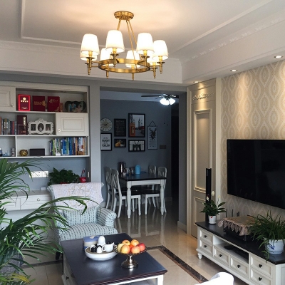 Designer Style Chandelier 8 Light Ceiling Chandelier for Bedroom Living Room Cafe