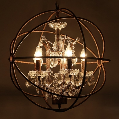 Modern Style Crystal Chandelier Light Nordic Style Metal Pendant Light for Dinning Room