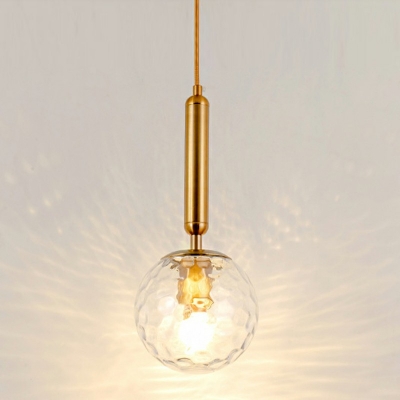 Vintage Globe Glass Hanging Light Fixtures Industrial Pendulum Lights for Bedroom