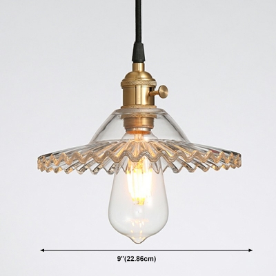 1 Light Industrial Hanging Pendnant Lamp Vintage Rustic Pendant Lighting Fixtures for Bedroom