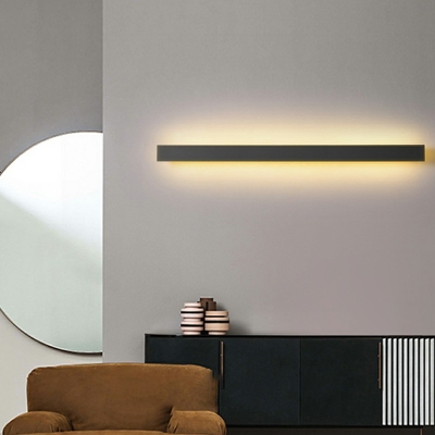 1 Light Strip Shade Wall Sconce Lighting Modern Style Acrylic Led Wall Sconce for Living Room