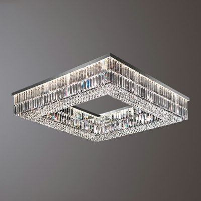 Contemporary Geometric Flush Mount Ceiling Light K9 Crystal Led Ceiling Lights